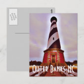 Bodie Island NC Postkarte (Vorne/Hinten)