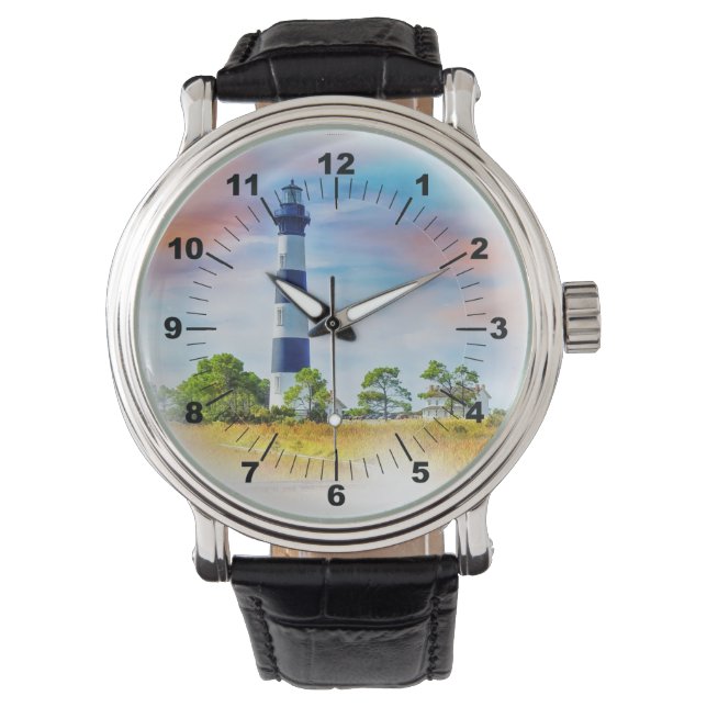 Bodie Lighthouse Außenbanken Armbanduhr (Vorderseite)