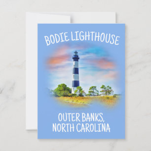Bodie Lighthouse Äußere Banken North Carolina Postkarte