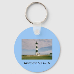 Bodie Lighthouse, Matthew 5:14-16 Schlüsselanhänger