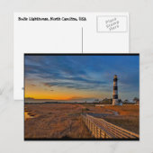 Bodie Lighthouse, North Carolina Postkarte (Vorne/Hinten)