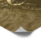 Bodie Mining Cart Sepia Poster (Ecke)