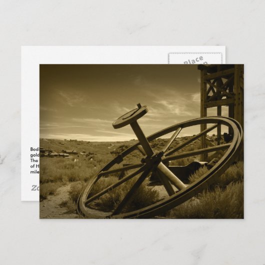 Bodie Mining Flywheel Postkarte (Vorne/Hinten)