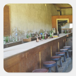 Bodie Staat Historic Park, Kalifornien 2 Quadratischer Aufkleber