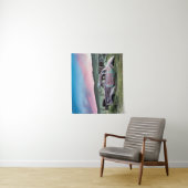 Bodie verrostete Auto am Sonnenuntergang Wandteppich (Beispiel)