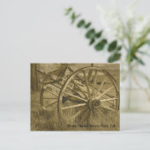 Bodie Wagon Wheel 1 Postkarte (Stehend Vorderseite)