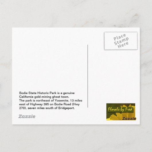 Bodie Wagon Wheel 1 Postkarte (Rückseite)