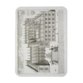 Bodleian Library, Oxford, from 'Oxonia Illustrata' Magnet (Vertikal)