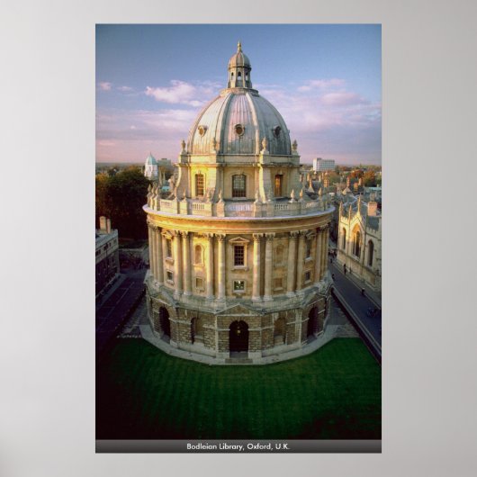 Bodleian Library, Oxford, Großbritannien Poster (Vorne)
