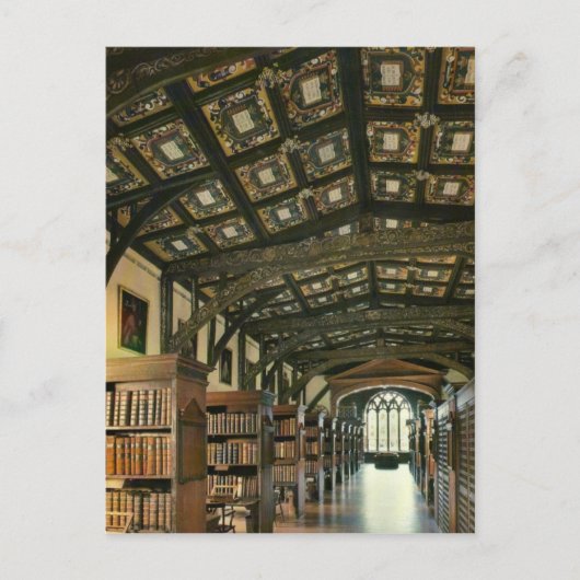 Bodlein Library, Oxford University, England Postkarte (Vorderseite)