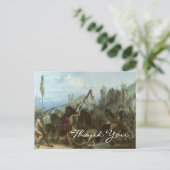 Bodmers Bison-Tanz Postkarte (Stehend Vorderseite)