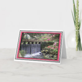 Bodnant Gardens Wasserfall Karte