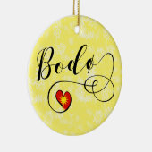 Bodø Flaggenherz, Norwegen, Bodö Keramik Ornament (Rechts)