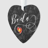 Bodø Flaggenherz, Norwegen, Bodö Ornament (Vorderseite)