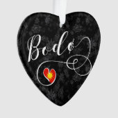 Bodø Flaggenherz, Norwegen, Bodö Ornament (Vorderseite)