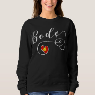 Bodø Flaggenherz, Norwegen, Bodö Sweatshirt
