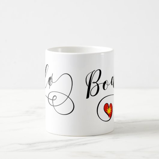 Bodø Flaggenherz, Norwegen, Bodö Tasse (Mittel)