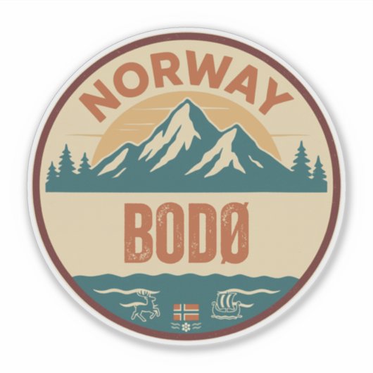 Bodø, Norge Norwegen Aufkleber (Vorderseite)