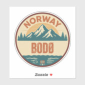 Bodø, Norge Norwegen Aufkleber (Blatt)