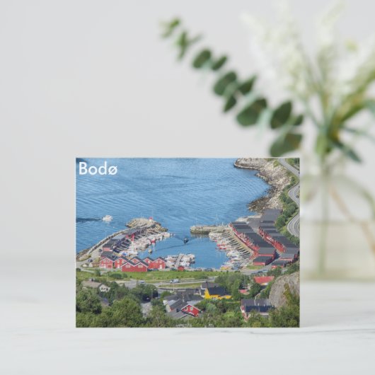 Bodo, Norwegen Postkarte (Stehend Vorderseite)
