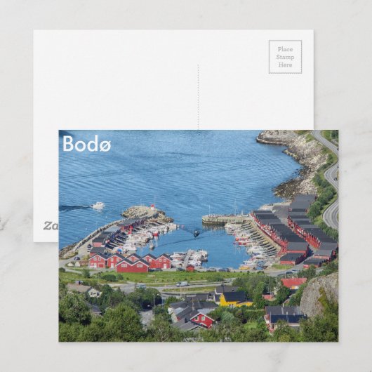 Bodo, Norwegen Postkarte (Vorne/Hinten)