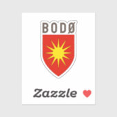 Bodø Wappen - NORWEGEN Aufkleber (Blatt)