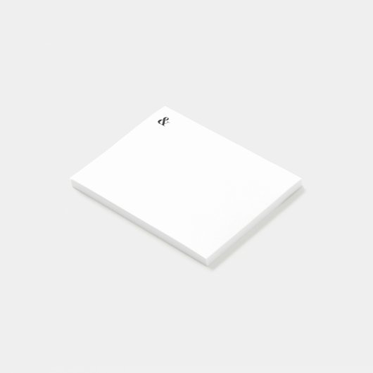 bodoni im altem Stil 72 mutig Post-it Klebezettel (angewinkelt)