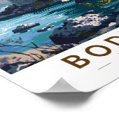 Bodrum Castle Turkey Vintage Art Poster (Ecke)