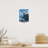 Bodrum Castle Turkey Vintage Art Poster (Küche)