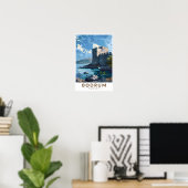 Bodrum Castle Turkey Vintage Art Poster (Heimbüro)