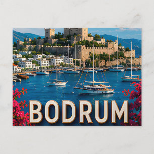 Bodrum Türkei Küstenstadt Ägäisches Küstenkulturer Postkarte