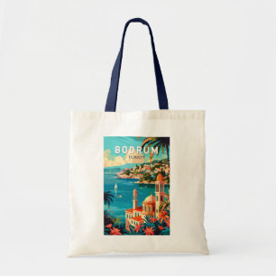 Bodrum Türkei Reise Kunst Vintage Tragetasche