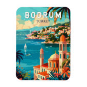 Bodrum Turkey Reisen Art Vintag Magnet (Vertikal)