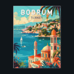 Bodrum Turkey Reisen Art Vintag Postkarte<br><div class="desc">Bodrum Retrovektor Vektor Reise Design. Bodrum ist eine Stadt auf der Halbinsel Bodrum,  die sich von der Südwestküste der Türkei bis ins Ägäische Meer erstreckt. Die Stadt verfügt über zwei Buchten mit Blick auf das Schloss Bodrum.</div>