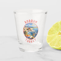 Bodrum Turkey Retro Distressed Circle