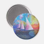 Bodrum Turquoise Coast Gulet Cruise Magnet (Vorderseite/Rückseite)