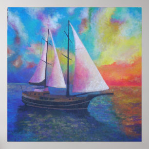 Bodrum Turquoise Coast Gulet Cruise Poster