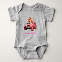 Body Baby-Giraffe im rosa Jeep – Keeping the Peace