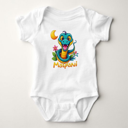 Body Bebê Cobra Alegre – O Toque de Diversão Baby Strampler (Vorderseite)