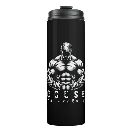 Body Builder-Fitness Thermosbecher (Vorderseite)