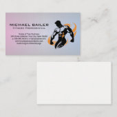 Body Builder mit Silhouette Visitenkarte (Vorne/Hinten)