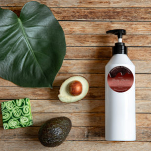 Body Butter Tropfen Produktverpackung Schokolade Runder Aufkleber