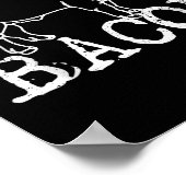Body by Bacon - Funny Koch Fat Bacon Lover Geschen Poster (Ecke)