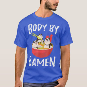 Body by Ramen Japanisch Noodles Kawaii Anime Panda T-Shirt