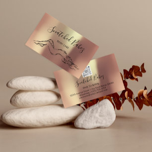 Body Care Bildhauerei QRCODE Schwarze Rose Moderne Visitenkarte
