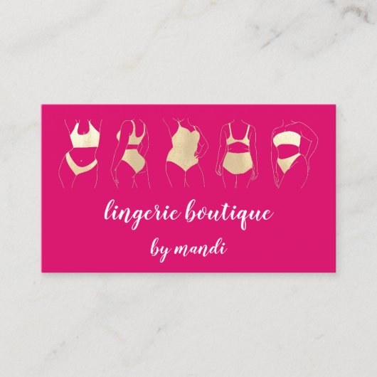 Body Care Logo QR Code Bikini Underground Shop Pin Visitenkarte (Vorderseite)