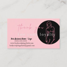 Body Conturating Loyalty Card