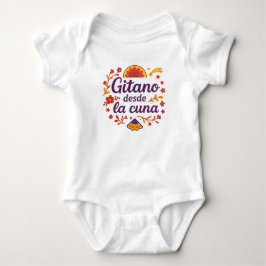 🍼 Body de bebé “Gitano desde la cuna”Raíz Gitana Baby Strampler