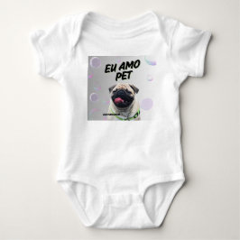 Body em Jersey para Bebês Via Pantanal Pet Baby Strampler