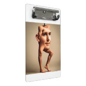 BODY FACE MAN MINI KLEMMBRETT (Schrägansicht)